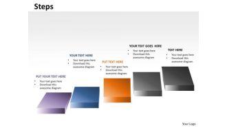 Business Framework Model 5 Steps For Linear Sales Process Marketing Diagram