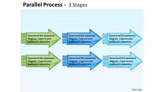 Business Framework Model Parallel Process Strategy Diagram