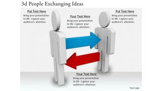 Business Strategy 3d People Exchanging Ideas Adaptable Concepts
