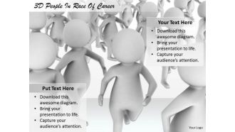 Business Strategy Consulting 3d People Race Of Career Adaptable Concepts
