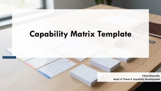 Capability Matrix Template PPT Presentation VM