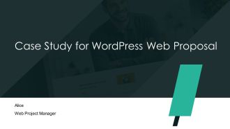 Case Study For Wordpress Web Proposal PPT Example AT