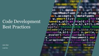 Code Development Best Practices PPT Powerpoint AT