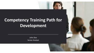 Competency Training Path For Development PPT Information AT