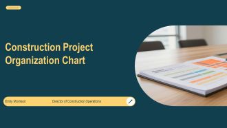 Construction Project Organization Chart PPT Structure VM