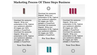 Consulting Slides Marketing Process Of Three Steps Business Presentation
