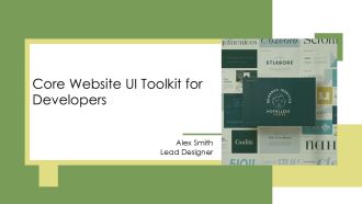 Core Website UI Toolkit For Developers PPT Graphics AT