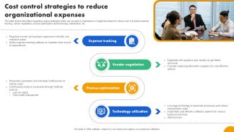 Cost Control Strategies To Reduce Strategies To Develop Effective Ppt Slide Fin SS V