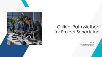 Critical Path Method For Project Scheduling PPT Mockup AT