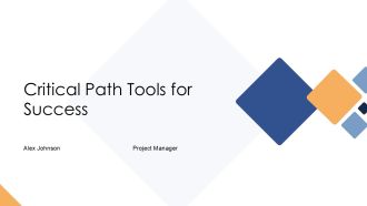 Critical Path Tools For Success PPT Designs AT