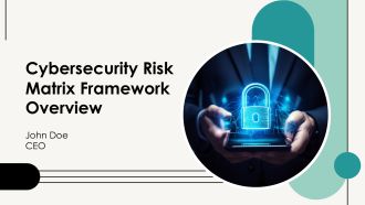 Cybersecurity Risk Matrix Framework Overview PPT Sample AT