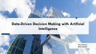 Data Driven Decision Making With Artificial Intelligence PPT Mockup AT