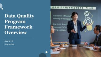 Data Quality Program Framework Overview PPT Template AT