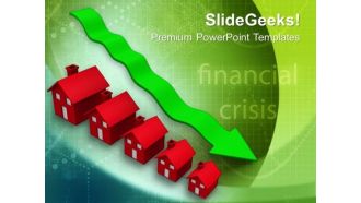 Decrease In Prices Of Houses Real Estate PowerPoint Templates Ppt Backgrounds For Slides 0113