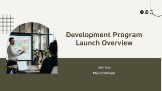 Development Program Launch Overview PPT Powerpoint AT
