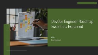 Devops Engineer Roadmap Essentials Explained PPT Template AT