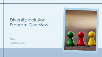 Diversity Inclusion Program Overview PPT Sample AT