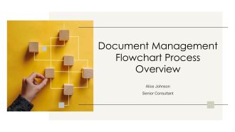 Document Management Flowchart Process Overview PPT Information AT