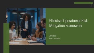 Effective Operational Risk Mitigation Framework PPT Information AT