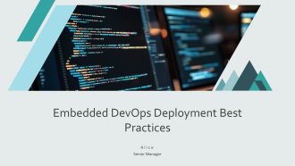 Embedded Devops Deployment Best Practices PPT Designs AT