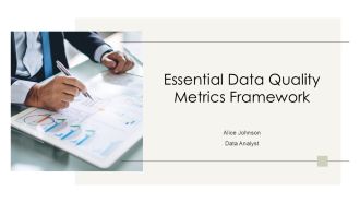Essential Data Quality Metrics Framework PPT Template AT