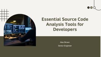 Essential Source Code Analysis Tools For Developers PPT Outline AT