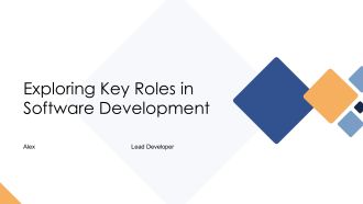 Exploring Key Roles In Software Development PPT Guidelines AT