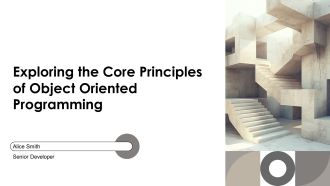 Exploring The Core Principles Of Object Oriented Programming PPT Graphics AT