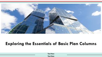 Exploring The Essentials Of Basic Plan Columns PPT Guidelines AT
