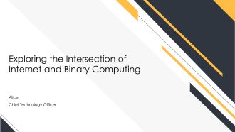 Exploring The Intersection Of Internet And Binary Computing PPT Designs AT