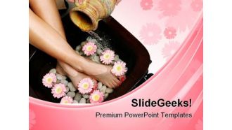 Feet Spa Beauty PowerPoint Templates And PowerPoint Backgrounds 0311