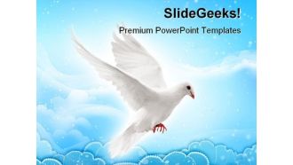 Flying Pigeon Animals PowerPoint Themes And PowerPoint Slides 0511