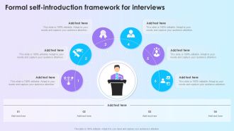Formal Self Introduction Framework For Interviews Infographic Template