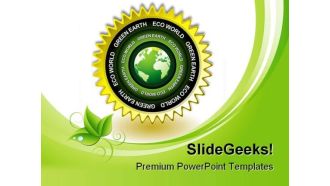 Green Earth Eco Icon Environment PowerPoint Templates And PowerPoint Backgrounds 0311