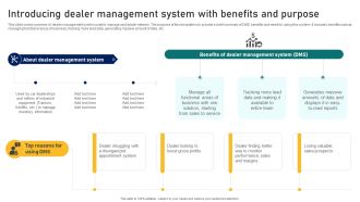 Guide To Building A Successful Introducing Dealer Management System With Benefits Strategy SS V