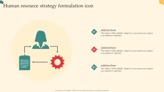 Human Resource Strategy Formulation Icon Structure Pdf