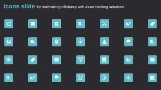 Icons Slide For Maximizing Efficiency With Asset Tracking Solutions Structure Pdf