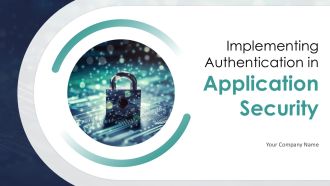 Implementing Authentication In Application Security PPT Example