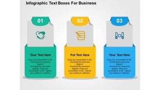 Infographic Text Boxes For Business PowerPoint Templates