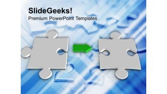 Interconnected Puzzles Business Solution PowerPoint Templates Ppt Backgrounds For Slides 0313