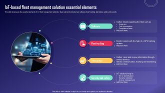 IoT Based Fleet Management IoT Fleet Monitoring Ppt Template IoT SS V