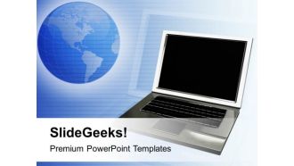 Laptop Global Business PowerPoint Templates Ppt Backgrounds For Slides 1212