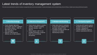 Latest Trends Inventory Management Maximizing Efficiency Asset Tracking Solutions Topics Pdf