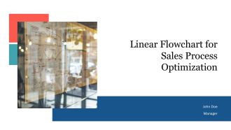 Linear Flowchart For Sales Process Optimization PPT Summary AT