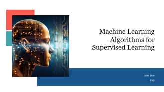 Machine Learning Algorithms For Supervised Learning PPT Powerpoint AT