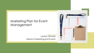 Marketing Plan For Event Management PPT Information VM