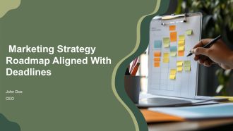Marketing Strategy Roadmap Aligned With Deadlines PPT Example AT
