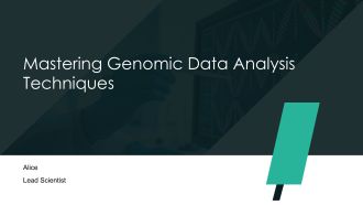 Mastering Genomic Data Analysis Techniques PPT Example AT