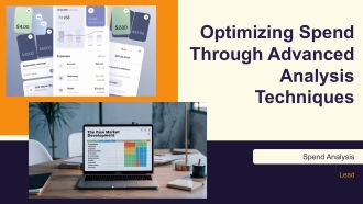 Optimizing Spend Through Advanced Analysis Techniques PPT Mockup AT