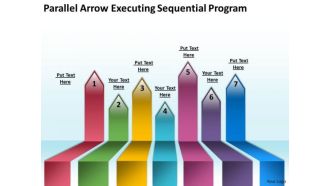 Parallel Arrows PowerPoint Executing Sequential Program Slides